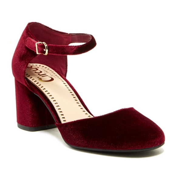 Circus by Sam Edelman Shoes - Sam Eldmen Velvet Joelle Pumps | Block Heel | 07